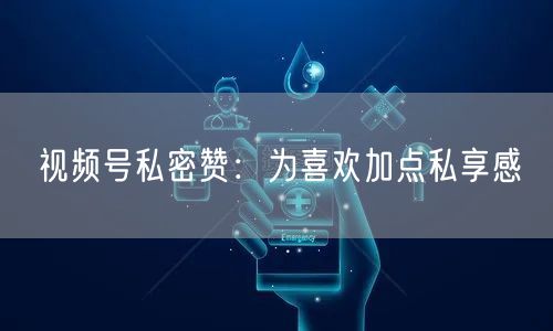 视频号私密赞：为喜欢加点私享感