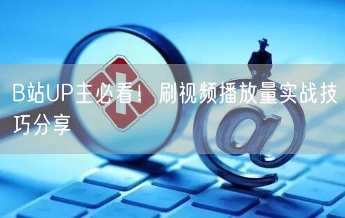 B站UP主必看！刷视频播放量实战技巧分享